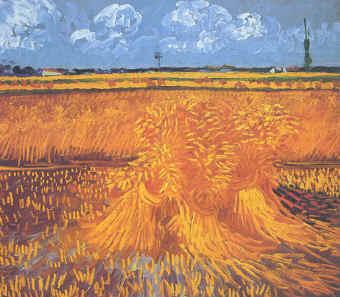 Vincent Van Gogh Wheatfields With Cypress at Arles France oil painting art